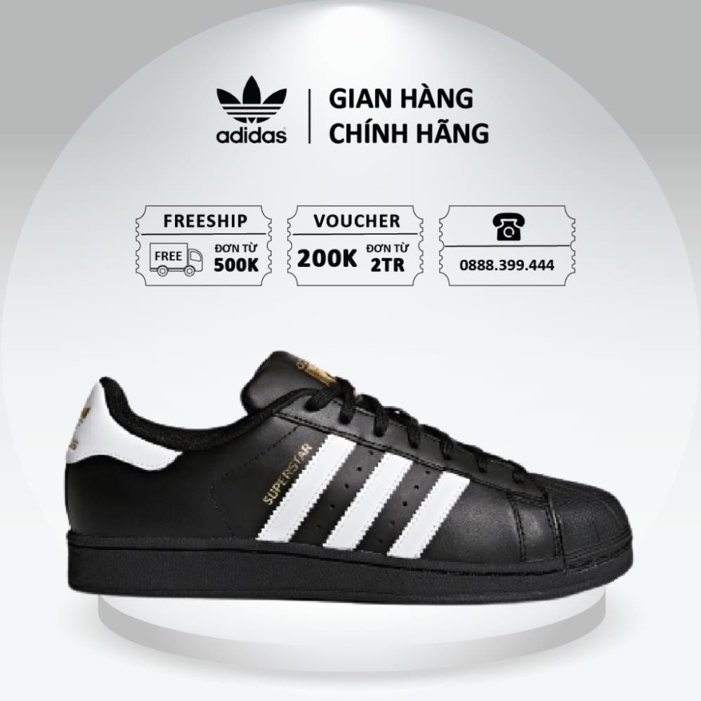 [ของแท้] รองเท้า Adidas SuperstarBlack White B27140