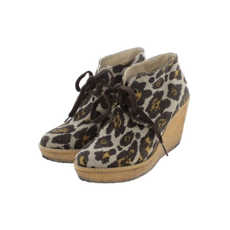 Stella McCartney Tony ELLA ART 5 Shoes beige Women overall pattern brown 22.5cm Direct from Japan S