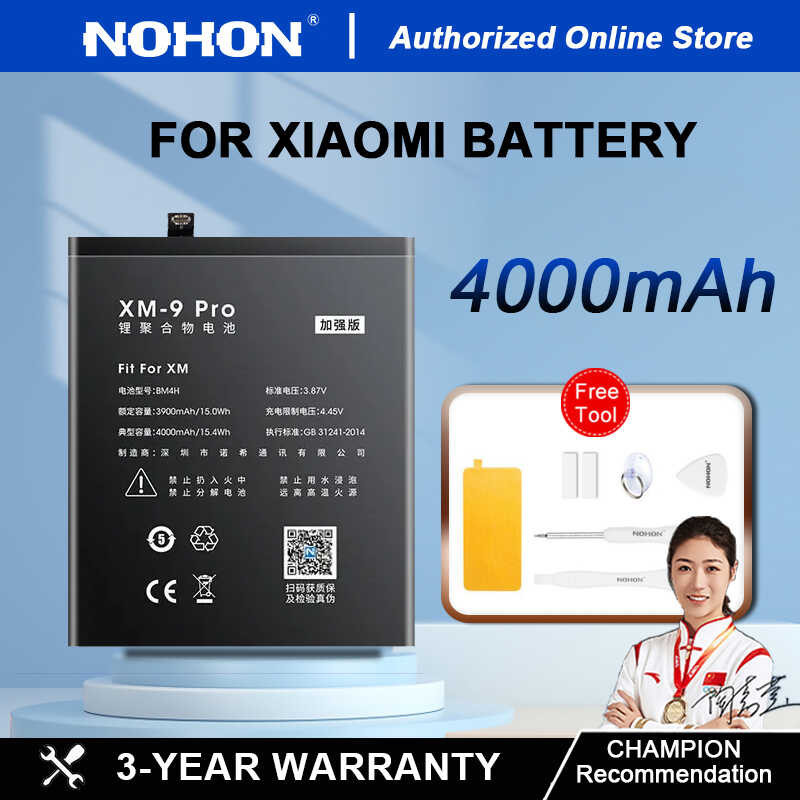 NOHON d แบตเตอรี่ BM3L BM4H BP46 โน๊ตบุ๊ค Redmi BP45 BM3J BM3D BM3E BM3F แบต