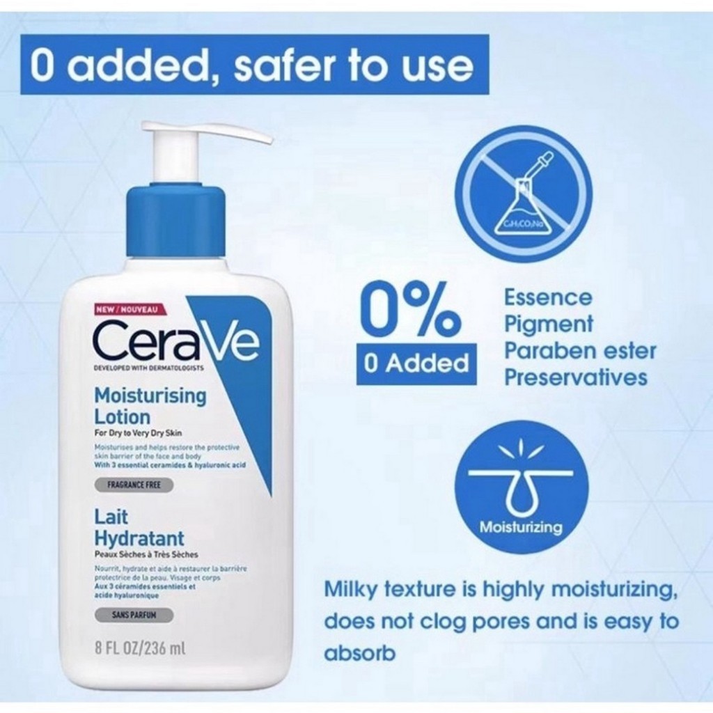 ♞,♘เซราวี CeraVe moisturising lotion cleansing balm คลีนซิ่ง โฟม คลีนเซอร์ คลีนซิ่ง plantnery 236/4
