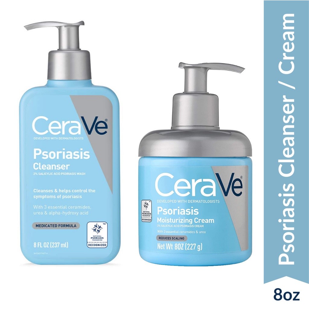 Cerave Psoriasis Cleanser | ครีมให้ความชุ่มชื้นด้วยกรดซาลิไซลิก 2% 237มล | 8ออนซ์