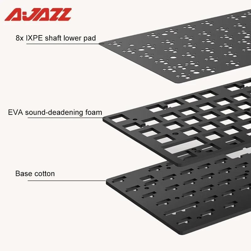 Ajazz AK992 คีย์บอร์ดเมคคานิคอล พร้อมบลูทูธไร้สาย 2.4G RGB 100 คีย์ ออกแบบตามสรีรศาสตร์ USB Pro Gam