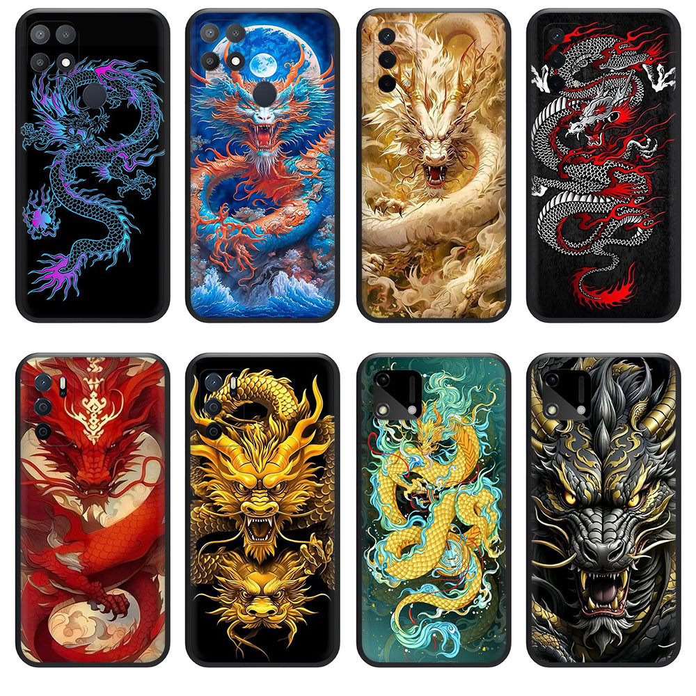 เคสโทรศัพท์แบบนุ่มป้องกันการล่มสลายสําหรับ Huawei P10 P10Lite P30 P30Pro P30Lite 97Z9 Dragon