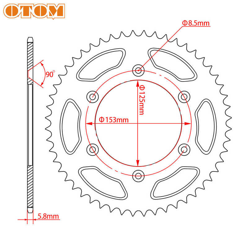 ▩ รถจักรยานยนต์ OTOM 520 ชุด HONDA CRF Crf230l Crf230m Sl230 Xr230 หลุมโค