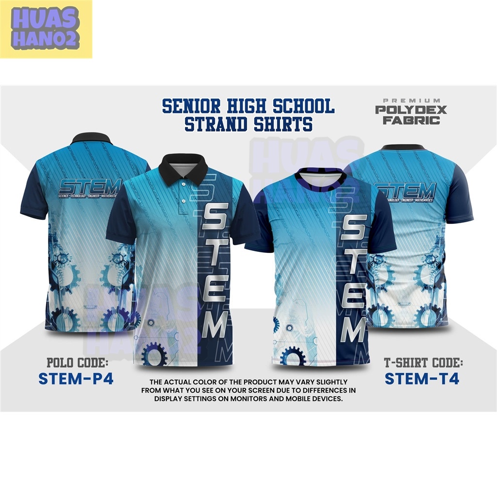 [ฟรี CUSTOME]2024 STEM SUBLIMATION UNIFORM POLOSHIRT สําหรับผู้ชายผู้หญิงสวมเสื้อโปโลชายโลโก้ SUBLIM