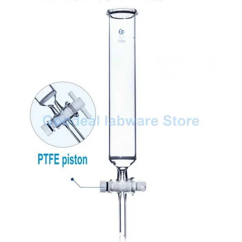 Δ 1 ห้องปฏิบัติการ Glass Filter คอลัมน์กับ PTFE Piston Chromatographic