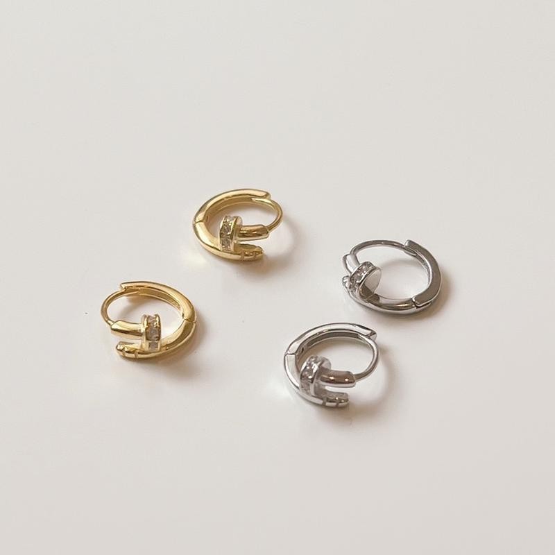 Suwan.Na.Shop ต่างหู ต่างหูห่วง ต่างหูห่วงตะปู 6, 8, 12Mm