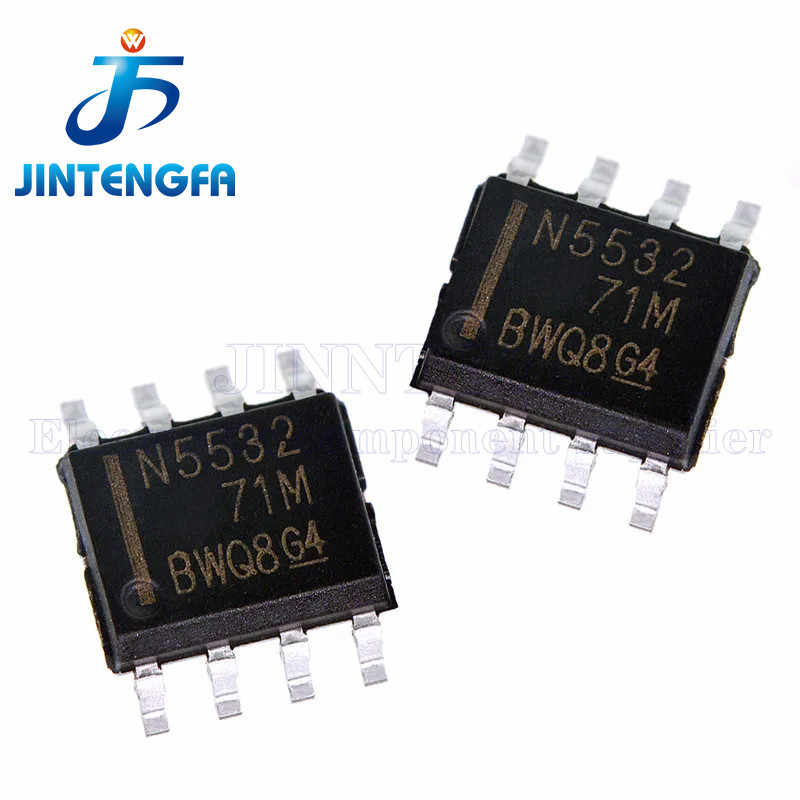 10PCS NE5532 NE5532P NE5532AP DIP-8 NE5532DR NE5532ADR N5532 N5532A SOIC-8 SMD Dual Low-Noise Operat