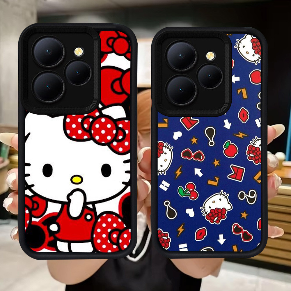 Q61 Kitty Soft Paint Casing สําหรับ Tecno POP Pova Spark GO1S 4 GO 2023 2024 8 9 20 GO1 7 5 6 GO2 Ca