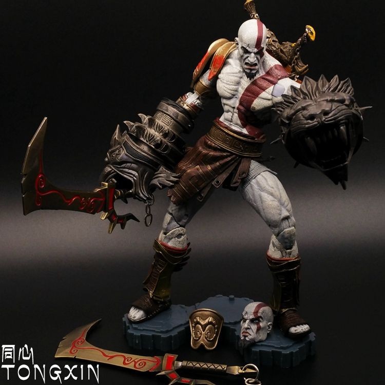 รุ่นแรก 7 นิ้ว God of War 3 Kratos Flame Kratos Motion Doll ตุ๊กตารูปแบบเครื่องประดับ Neca