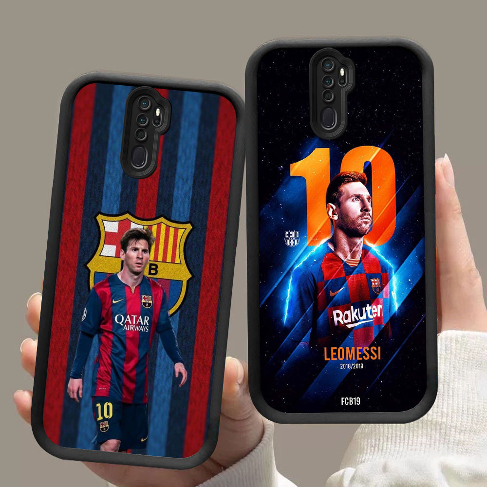 DF-87 Messi in Barcelona Club หรูหราปลอกอ่อนสําหรับ OPPO A9 A5 F11 Reno 8T 2Z 2F Pro