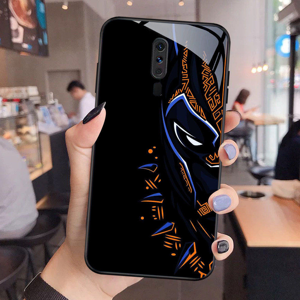 NC-13 Black Panther Glass Case สําหรับ OPPO A5 A9 F11 A9X Reno 2F 2Z Pro