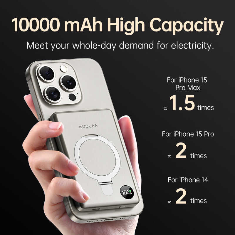 ❤ KUULAA 10000Mah Powerbank พาวเวอร์แบงค์ สาย PD 20W แบตสำรองไร้สาย For Iphone 12-15 Series Mag