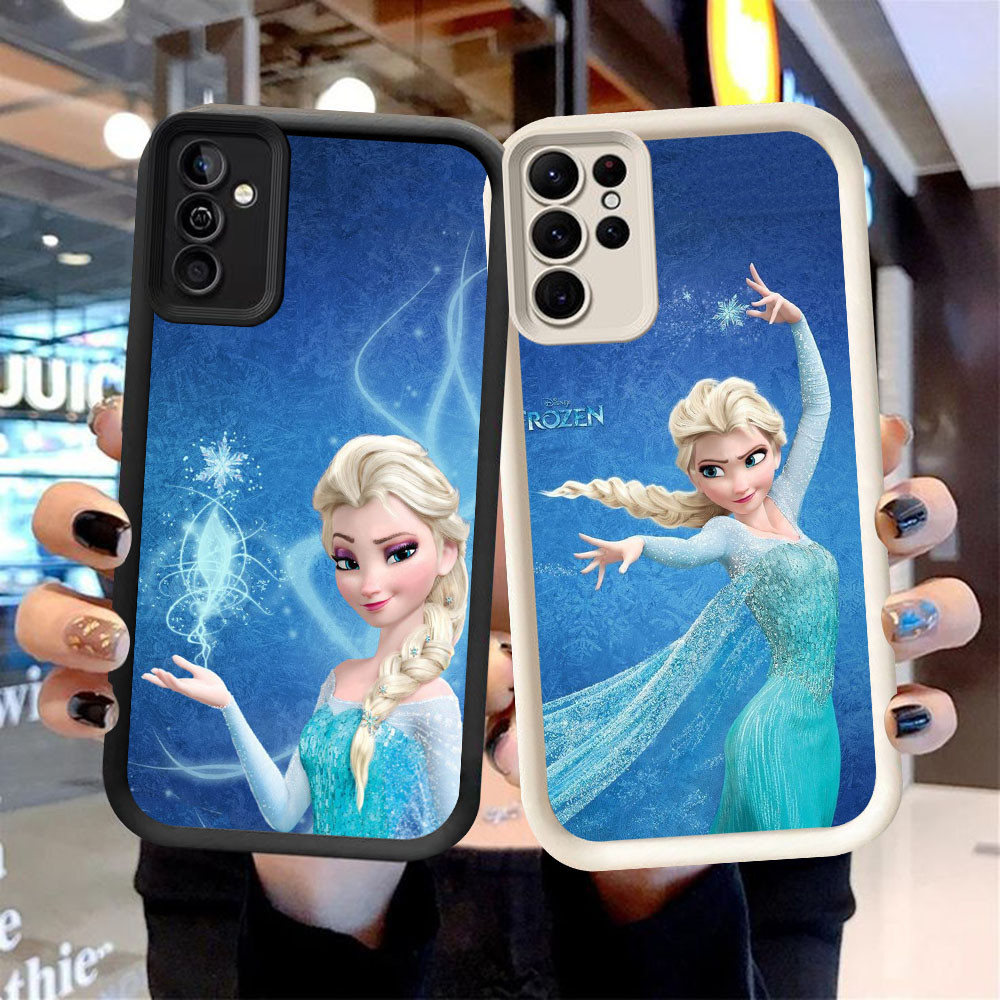 MK-58 Disney Frozen Soft Silicone Casing สําหรับ Samsung A55 A54 M15 S25 S24 S21 FE Ultra