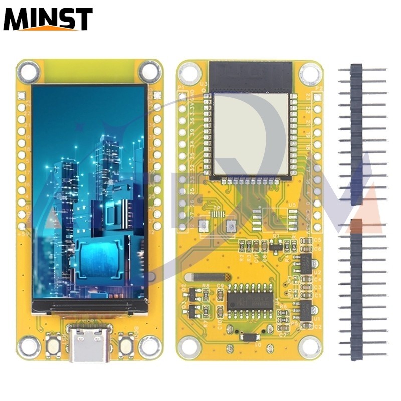 ESP32-D0WD-V3 4M แฟลช 1.9 นิ้ว LVGL บอร์ดพัฒนา WiFi + บลูทูธ 170*320 จอแสดงผลโมดูล TFT สําหรับ Arduino