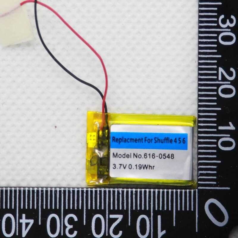 ▥ 5ชิ้น/ล็อต616-0548 0.19Whr 3.7V แบตเตอรี่สำหรับ Ipod Shuffle 4Rd 5Rd 6Rd รุ่น4 5 6 Accumulato