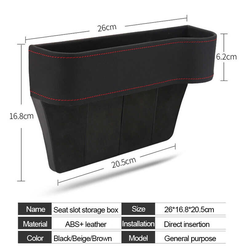 EKLEVA ที่จัดเก็บของเบาะรถยนต์,2ชิ้นกล่องเก็บของในช่อง