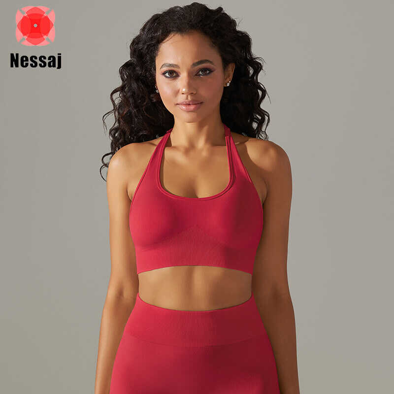 ❤ Ness Seamless Women Running Cycling Sport Gym Outfit Push Up Underwear Workout Beach Bra Act