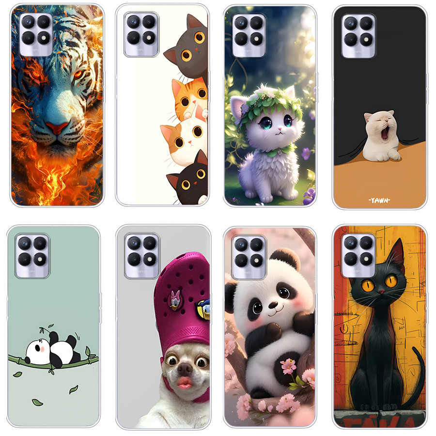 เคสสําหรับ oppo realme 8i/Narzo 50 Soft Case TPU พิมพ์ฝาครอบโทรศัพท์