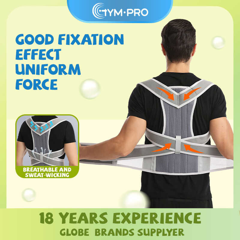 Gym·Pro Back Brace And Posture Corrector For Teens And Adults, Back Straightener Posture Corrector, 