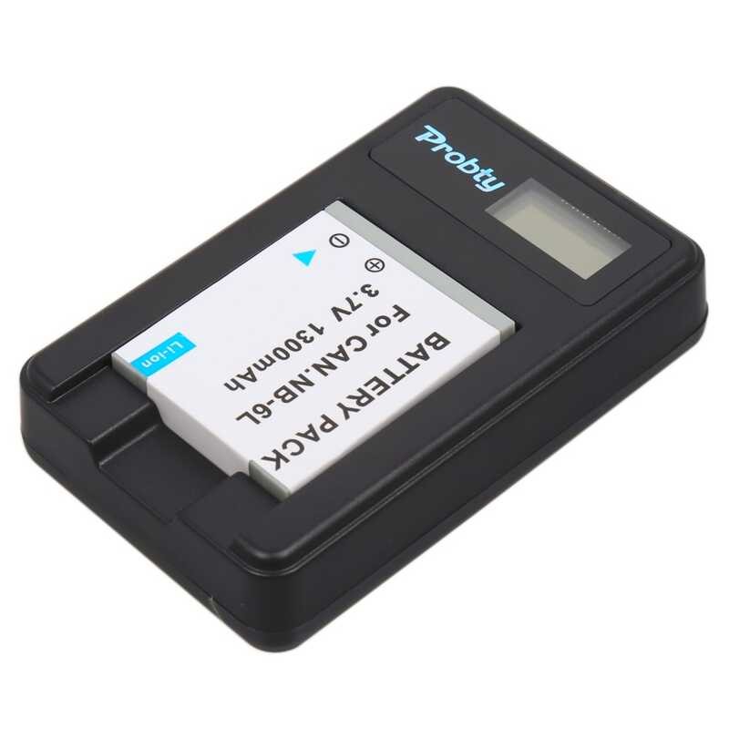 1 d ชิ้น NB-6L NB 6L NB6L แบตเตอรี่ + จอแอลซีดีชาร์จ USB สำหรับ