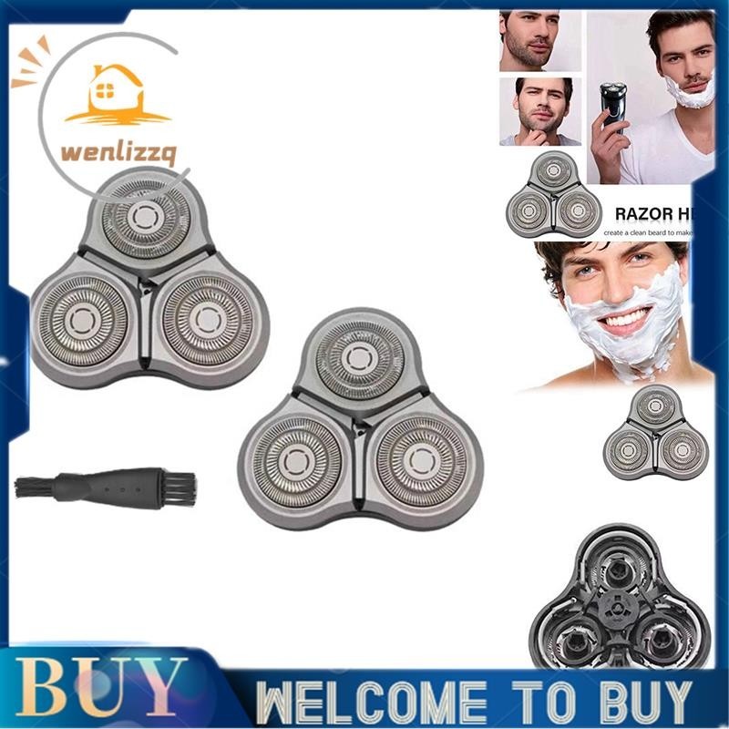 Wenlizzq สําหรับ Xiaomi Mijia S500C S500 S300 เครื่องโกนหนวดไฟฟ้าหัว + แปรงเปลี่ยนหัวโกน MJTXD01SKS