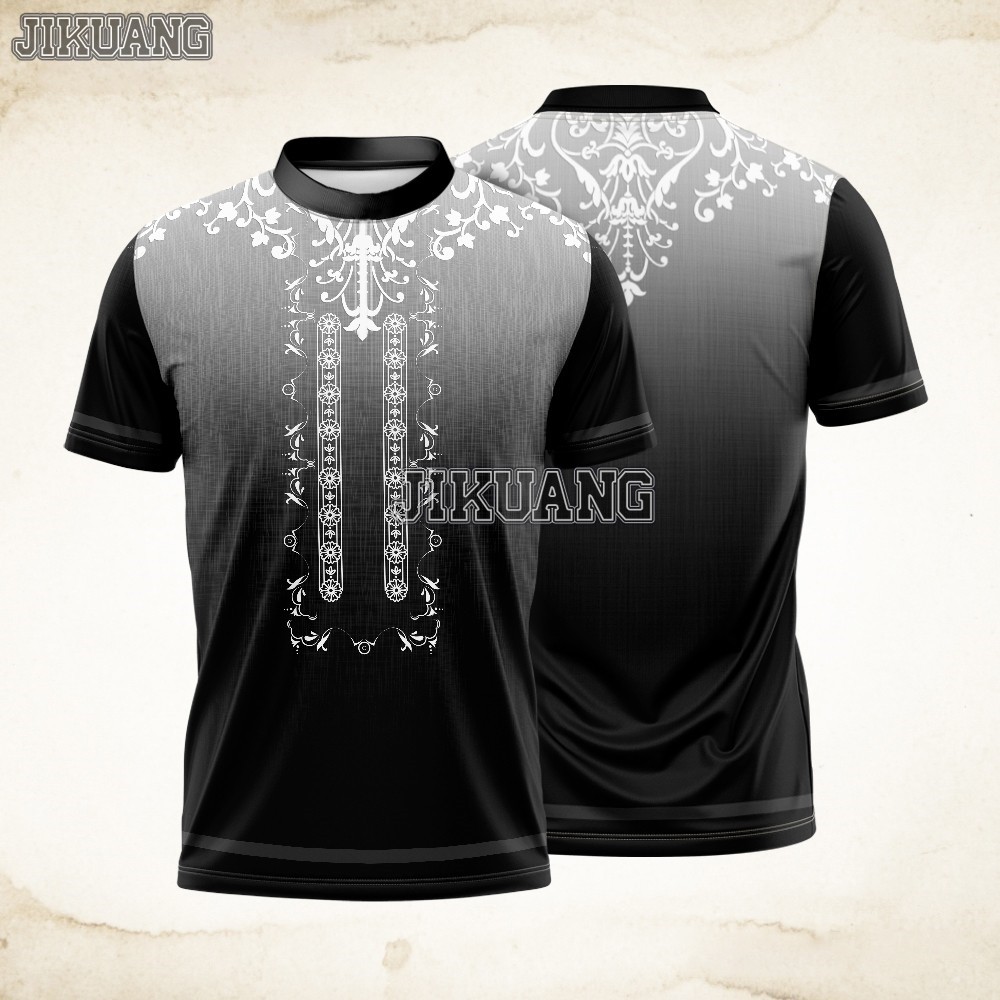 2025 ชาติพันธุ์ Tribal แรงบันดาลใจ Top Tee เสื้อสําหรับชายรอบคอ Vintage แบบดั้งเดิมเสื้อ Strip6 สีro