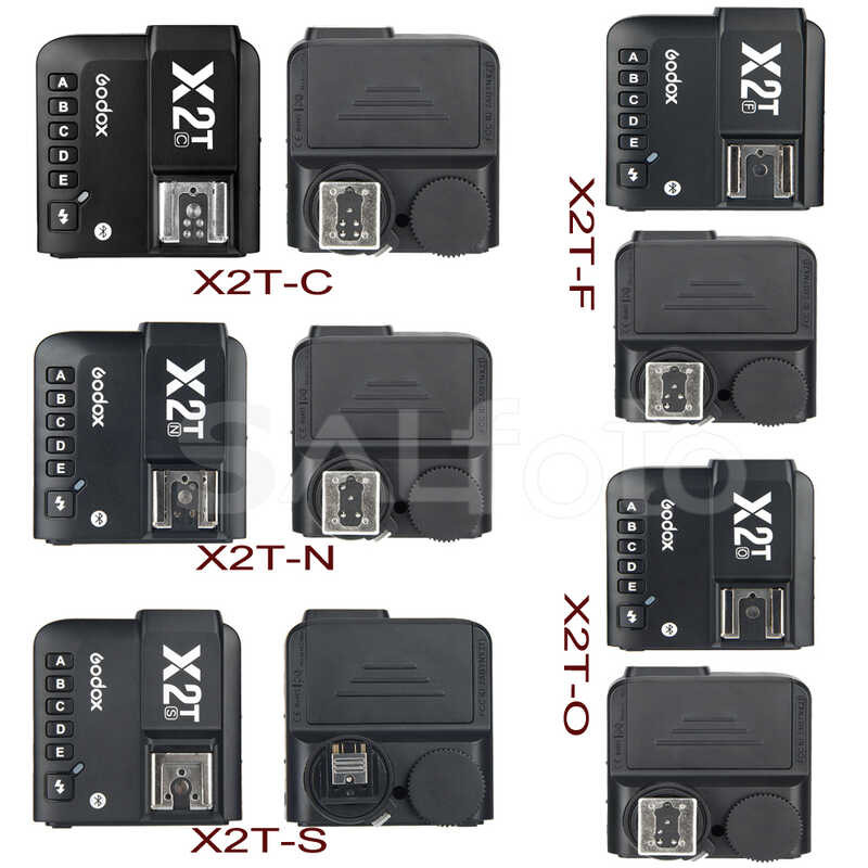 Δ Godox X2t 2.4G TTL ไร้สายแฟลชทริกเกอร์ X2t-C X2t-N X2t-S เครื่องส