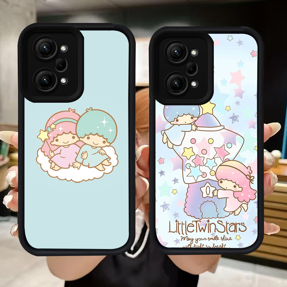 Q42 Twin Stars soft Casing สําหรับ Xiaomi Redmi POCO X5 F6 F5 หมายเหตุ 12 14T 14 Pro 5G