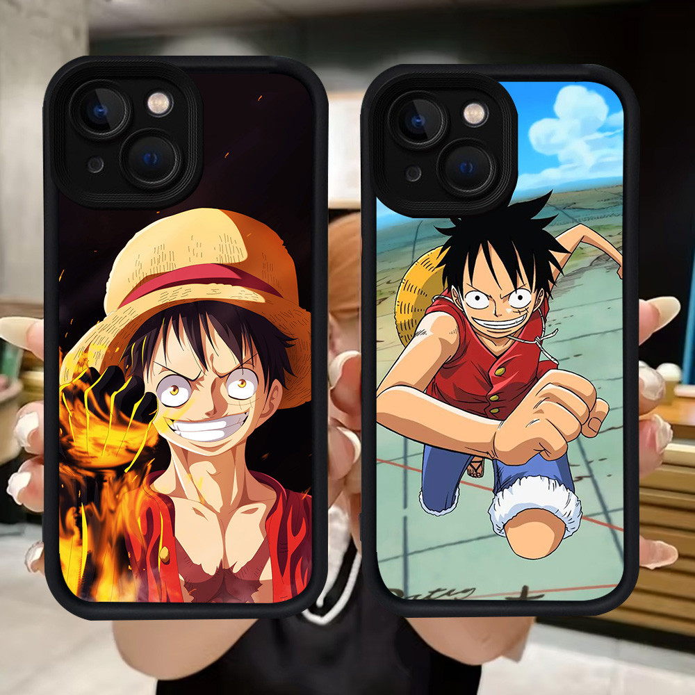 Q28 One Piece Luffy soft Casing สําหรับ iPhone 14 7 13 6s 6 8 Pro Max Plus