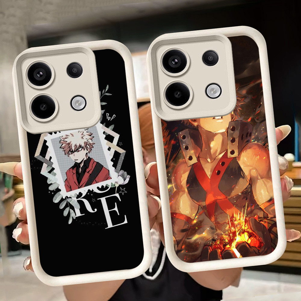 ปลอกอ่อนสําหรับ Xiaomi Redmi 15C 13T POCO M7 M6 X6 Neo หมายเหตุ 13 13C Pro Plus 5G สีขาว Q63 My Hero