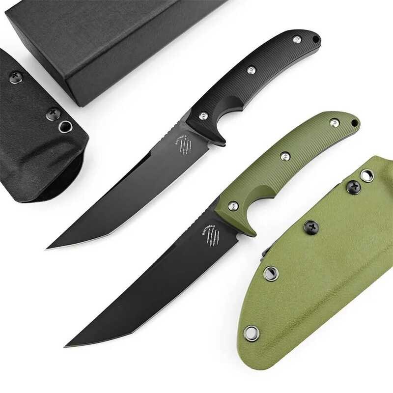 BASTINELLI Fixed Knife D2 Blade G10 Handle With Sheath Pocket Knife Outdoor Barbecue EDC Multitool