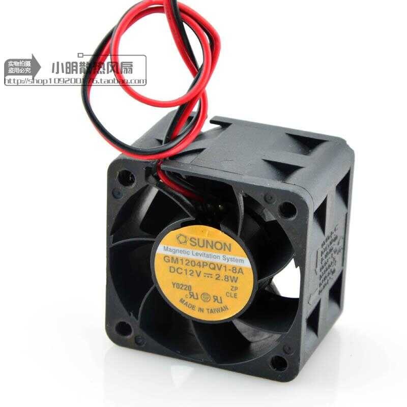 ไต้หวัน Jianzhun SUNON 4 ซม. 4028 1U2U พัดลมเซิร์ฟเวอร์ 12V 2.8W GM1204PQV1-8A