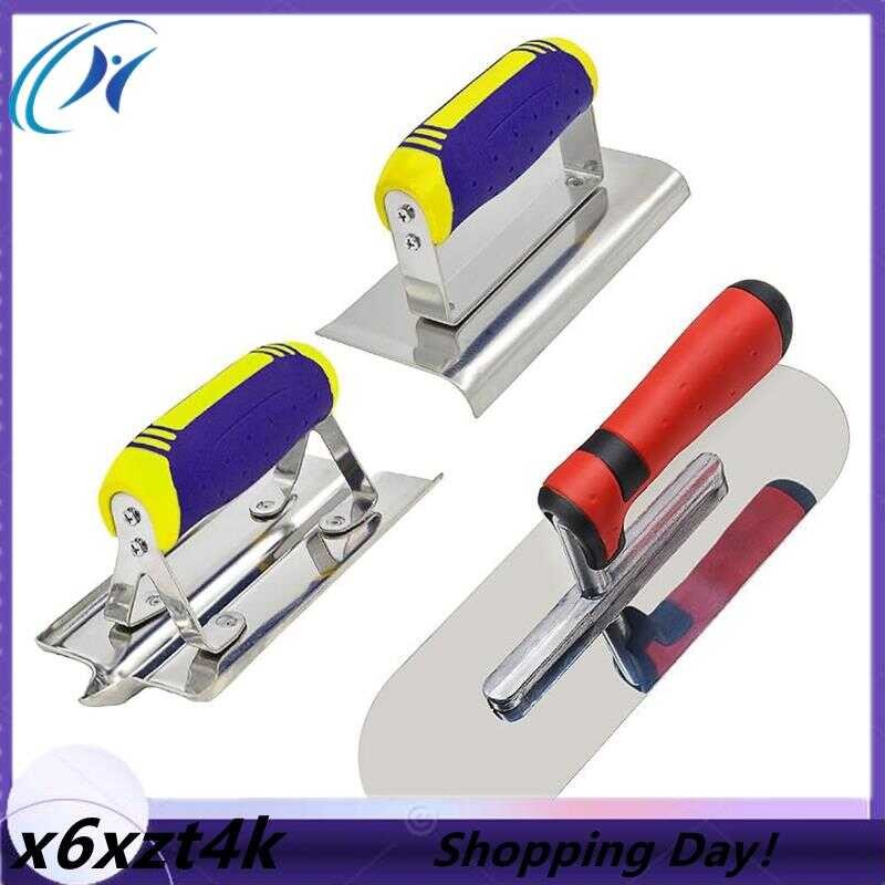 ❤ Trowel Andgroover Tools Set Stainless Steel Concrete Edger Masonry Construction Hand Tool