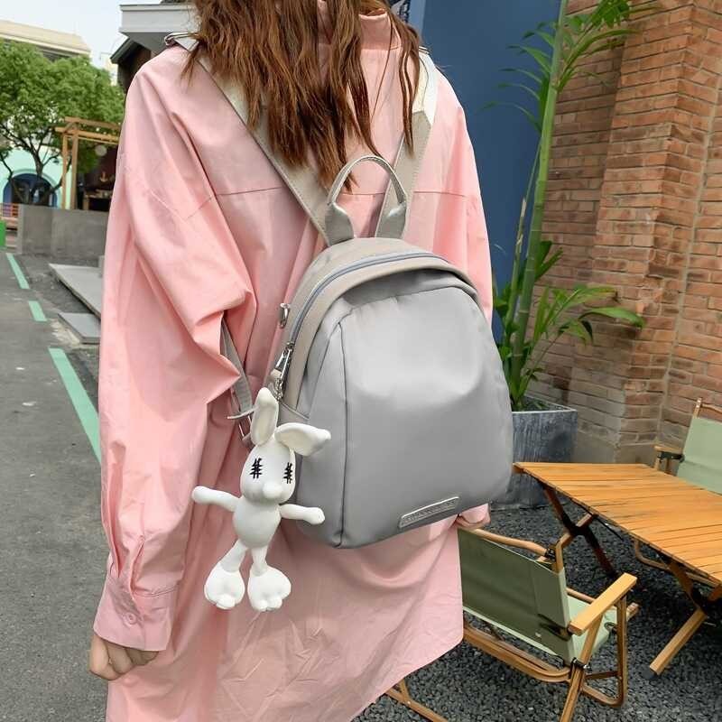 ❤ Deere Jack Women's Student Fashion Simple Ins Solid Color Retro Backpack College Students Sc