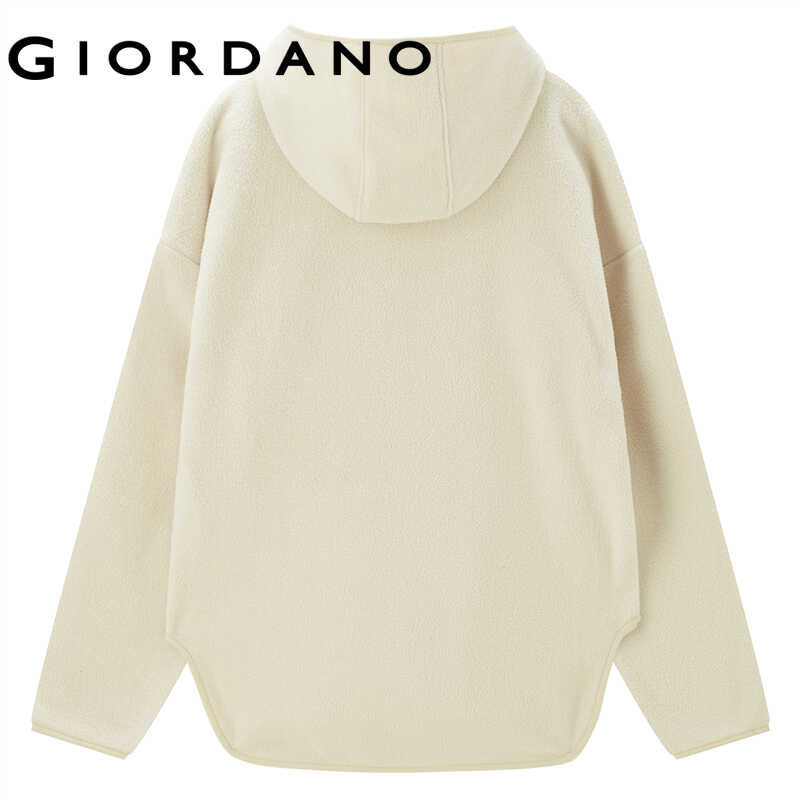 ❤ Giordanoผู้หญิง เสื้อสเวตเตอร์คลุมด้วยผ้าฟลีซขนาดใ