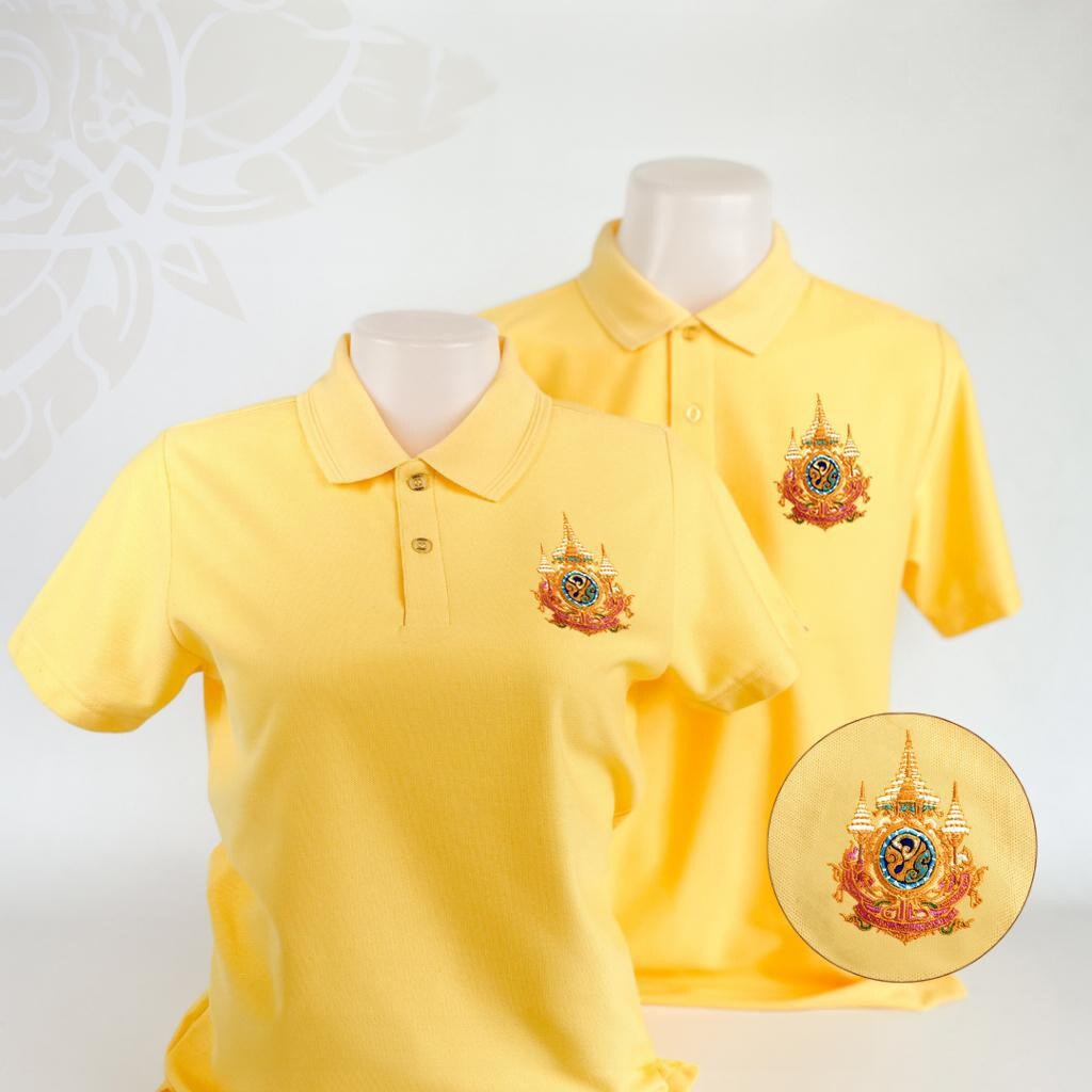 2024 เสื้อโปโลฤดูร้อนสําหรับผู้ชายและผู้หญิงสีเหลืองเสื้อโปโล 72nd Anniversary ยี่ห้อ Plus ขนาดผู้ชา