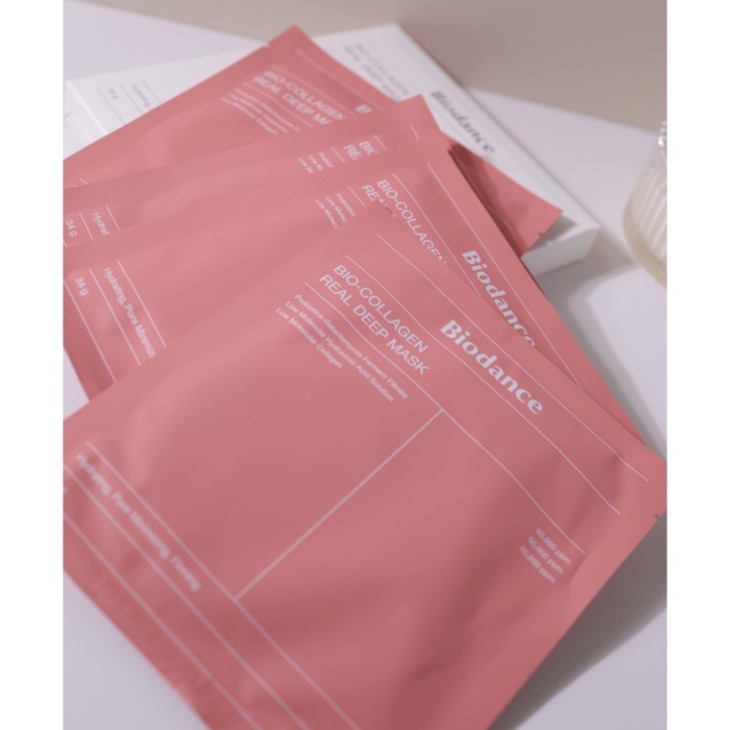 ♞พร้อมส่ง ของแท้BIODANCE Bio-Collagen Real Deep Mask Sheet Biodance mask แผ่นมาส์กคอลลาเจน มาสก์หน้