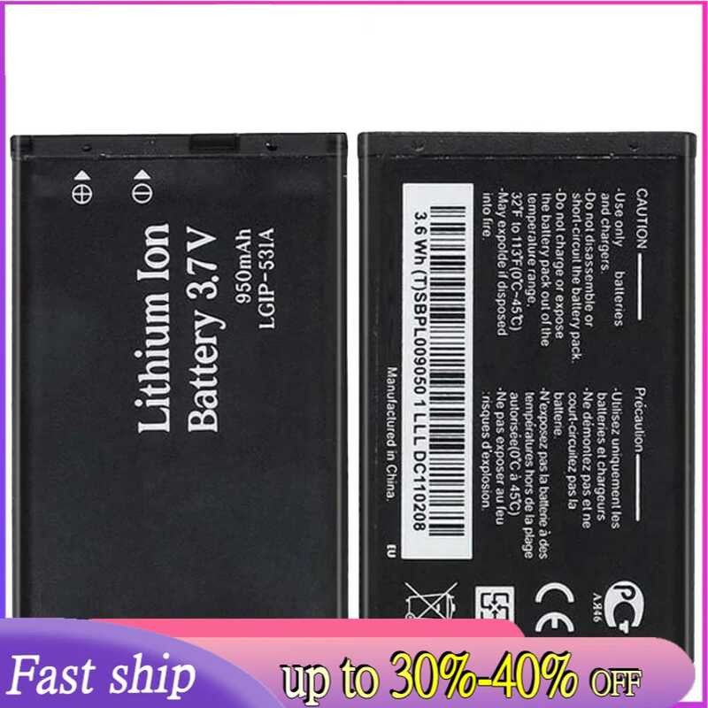 LGIP-531A 950mAh แบตเตอรี่สำหรับ LG TracFone สุทธิ 10 T375 320G VN170 236C A100 Amigo A170 C195 G320