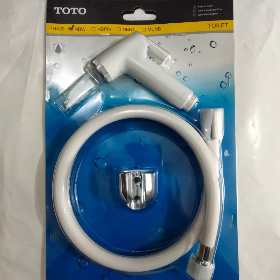 Putih Toto Original ฝักบัวสายชําระสีขาว/ฝักบัวโถสุขภัณฑ์