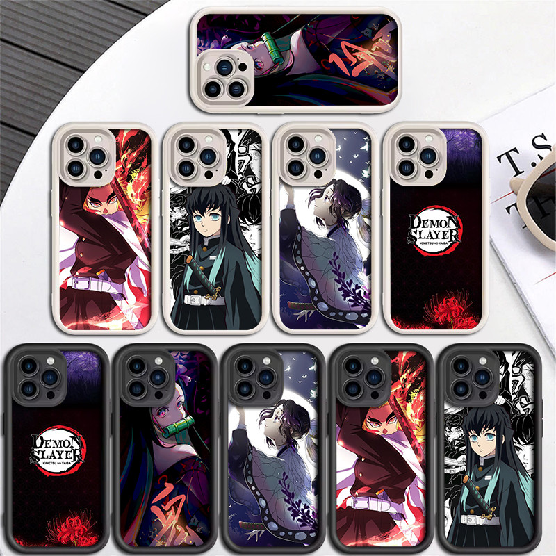 ET29 Demon Slayer การ์ตูนกันกระแทกเคสโทรศัพท์สําหรับ iPhone 14 Pro Max Plus X XS