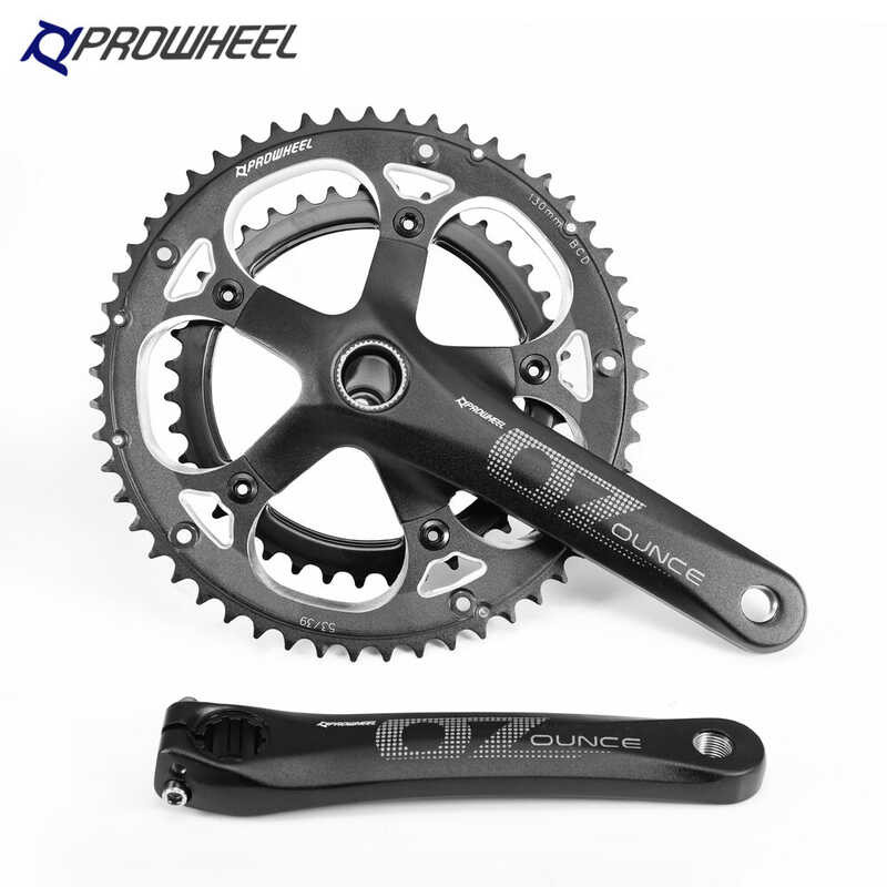 PROWHEEL Ounce-521-Tt-N สเตอร์คู่ขนาด39-53T 130Bcd 9/10,ชุดจานหน้าจักรย