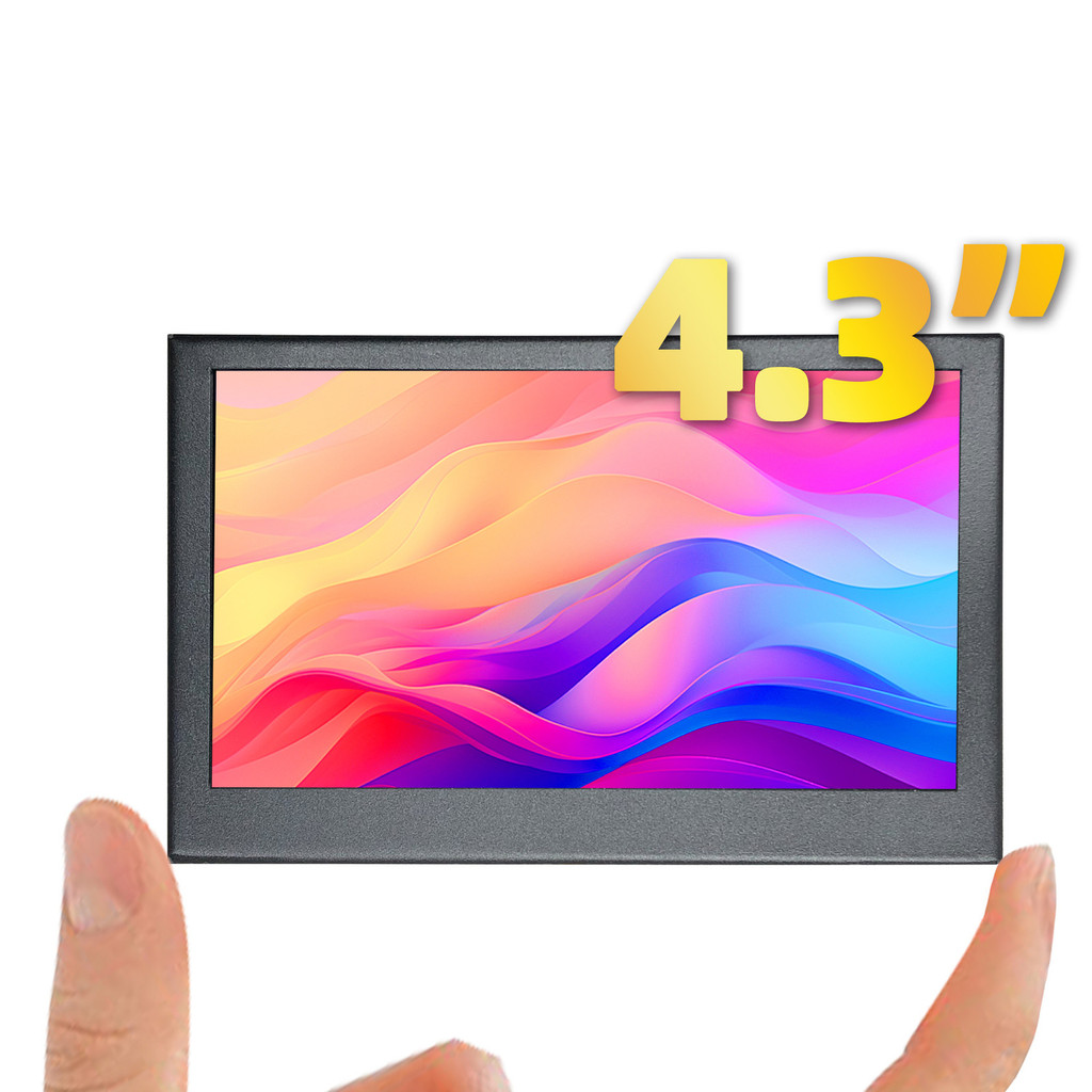 Mini monitor HDMI interface 4.3-inch high-definition IPS LCD display case secondary screen Raspberry