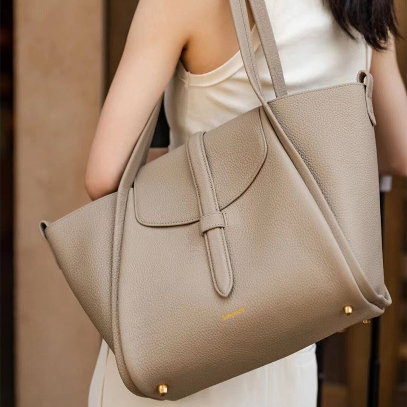 Songmont Mountain Pine Tote Bag การออกแบบเฉพาะกลุ่มตะกร้าผักซีรีส์กระเป๋าถือไหล่เดี่ยวความจุขนาดใหญ