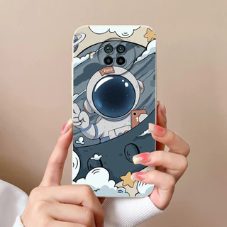 สําหรับ Xiaomi Mi 10T 10T Pro 10T Lite กรณีน่ารักนักบินอวกาศปลอกซิลิโคนอ่อนนุ่มกันกระแทกปกหลังสําหรับ Mi10T Lite เคสโทรศัพท์ Capa สําหรับ 10TPro เปลือกหอยกันชน