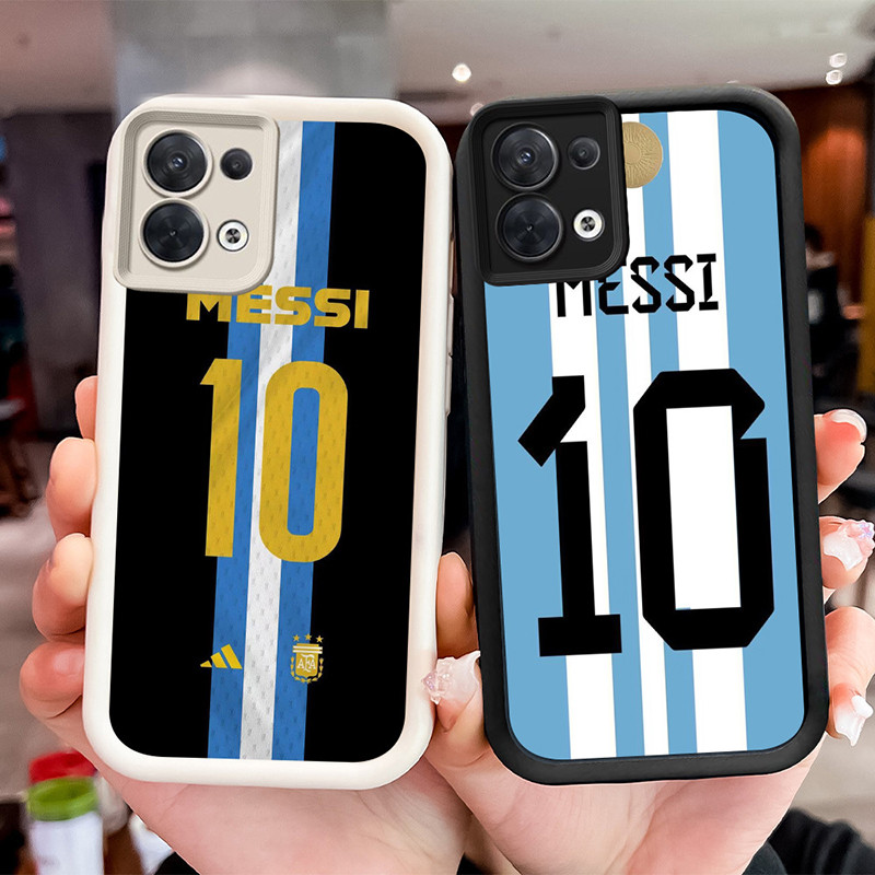 ปลอกกันกระแทกสําหรับ OPPO F21 F21S Reno 7 7Z 8 8Z Lite Pro WF1 Argentina Messi 10