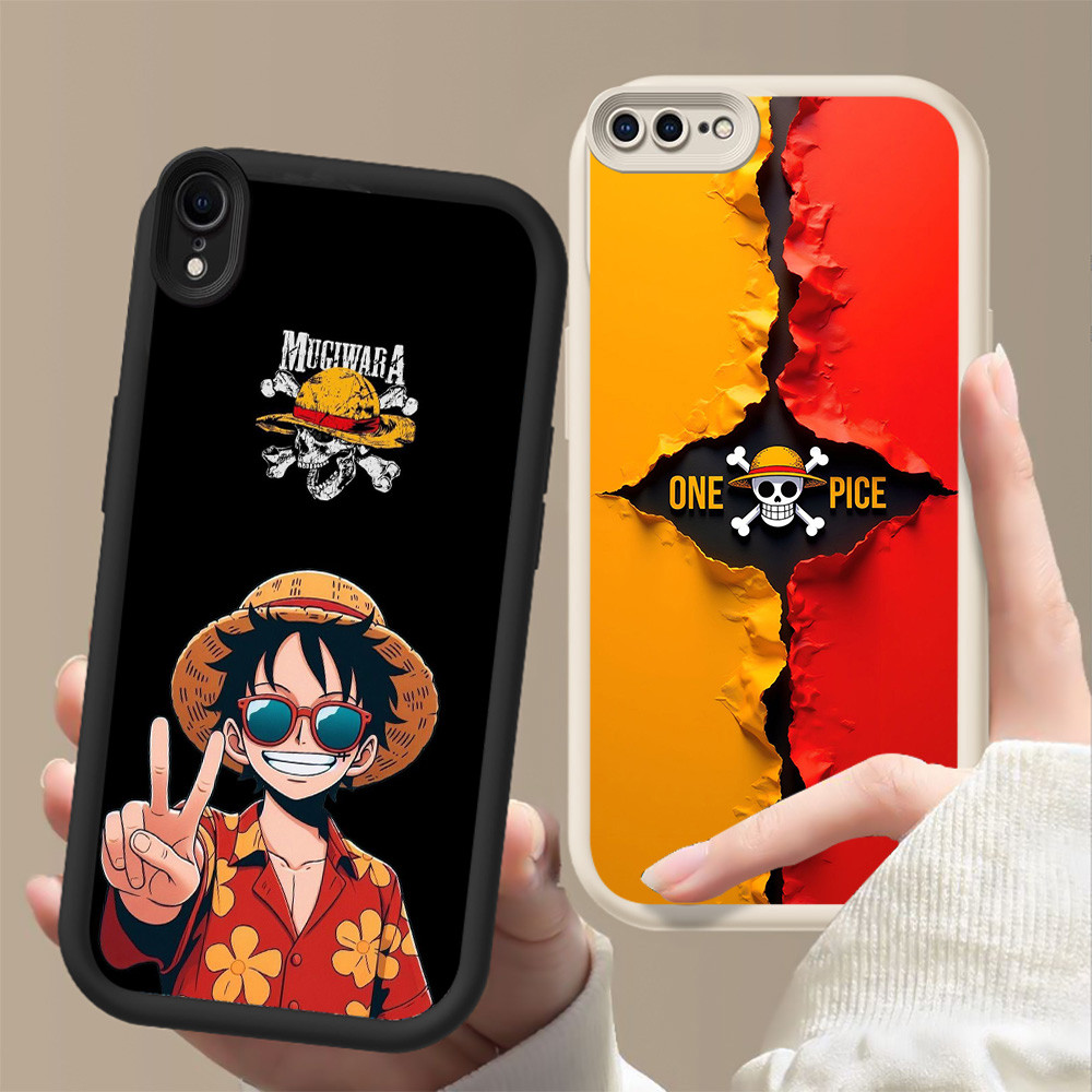ปลอกกันกระแทกสําหรับ iPhone XR X XS 6 7 8 Max Plus FF-22 Luffy One Piece