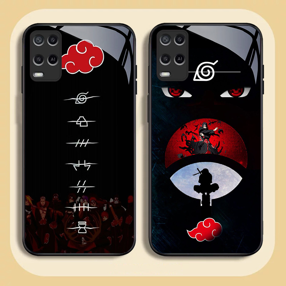 NC-98 U-Uchiha Itachis Kaca Glass Case สําหรับ OPPO A54 A55 Reno Narzo 7 8 8i 9 50 Pro