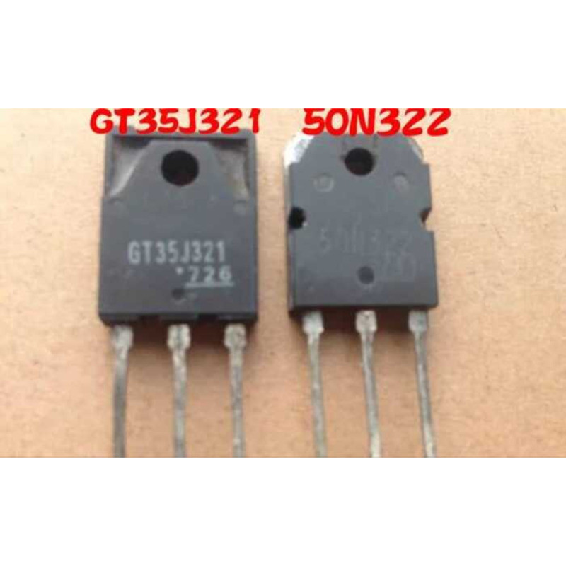 2 ใช้แล้ว ชิ้น = 1 คู่ GT50N322 GT35J321 (1 ชิ้น 50N322 + 1 ชิ้น 35J321) GT50N322A 50N322A TO-3P มีใ