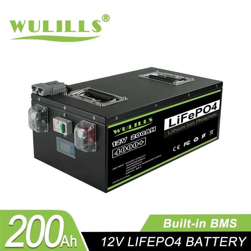 แบตเตอรี่ LiFePO4 12V ใหม่ 280Ah 400Ah 24v 100Ah 200Ah 48v 120Ah พร้อม BMS ในตัวสำหรับการจัดเก็บพลัง